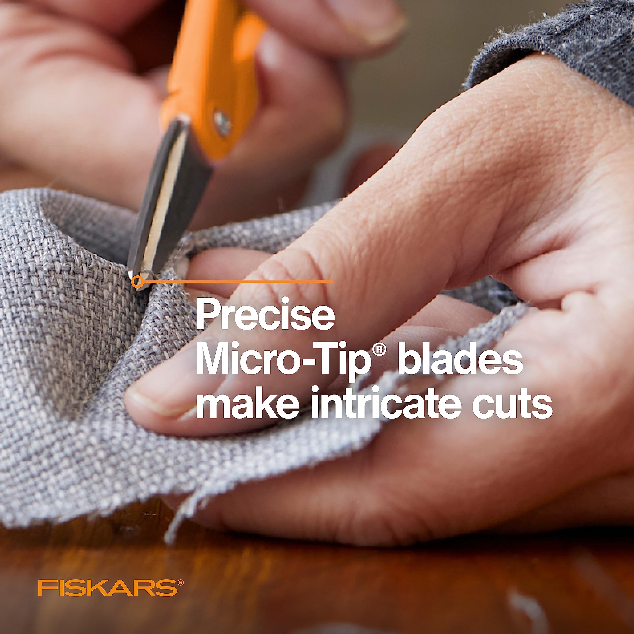 Fiskars All Purpose Scissors, High Performance Cutting, Stainless Steel Blades, Ergonomic and Comfort Handles, Perfect for Arts and Crafts and the Office, Scissors for Office