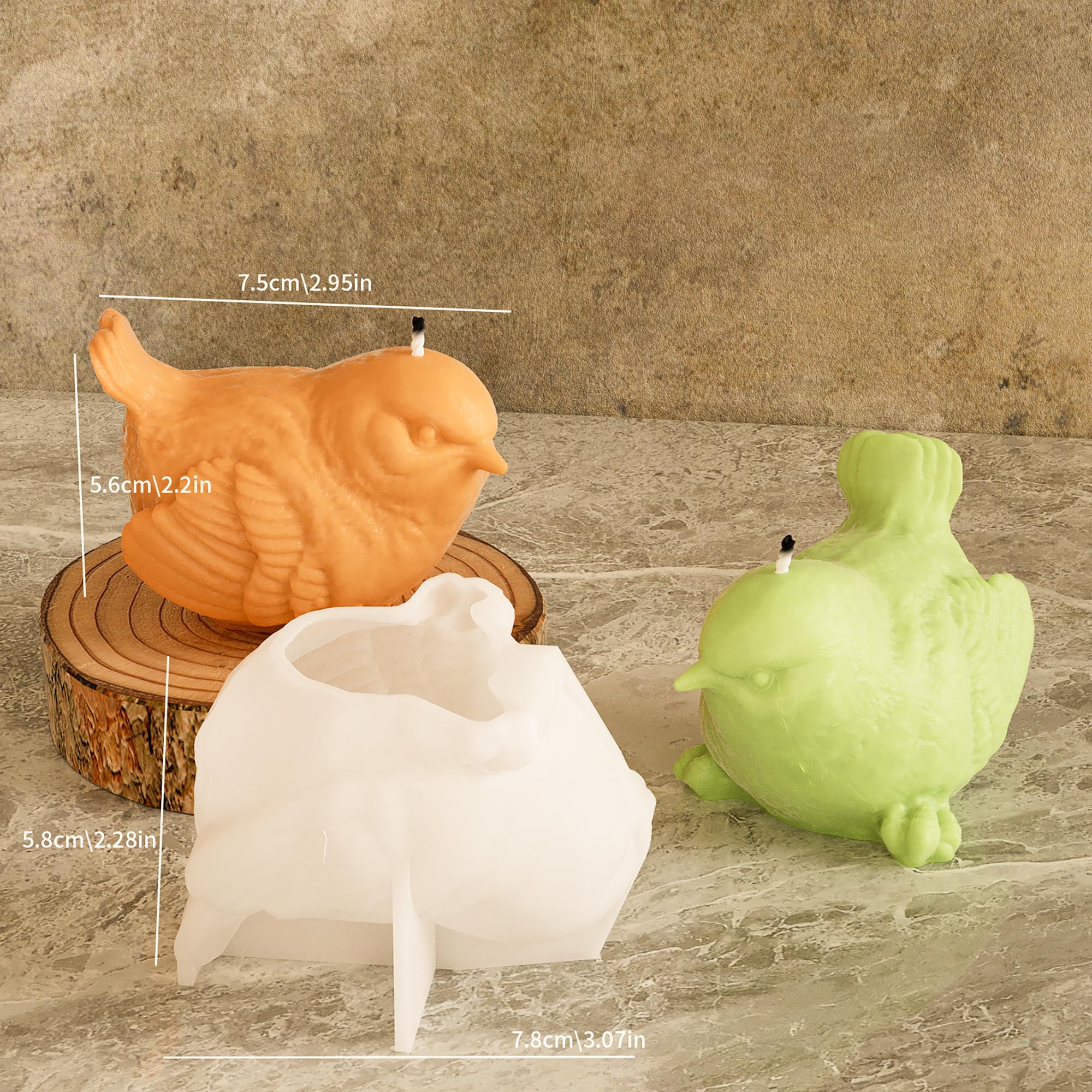 Ghost Skull Man Cylinder Candle & Resin Mold - Resin Casting Silicone Molds for Home Decor & Candle Making Wave Spiral Mold