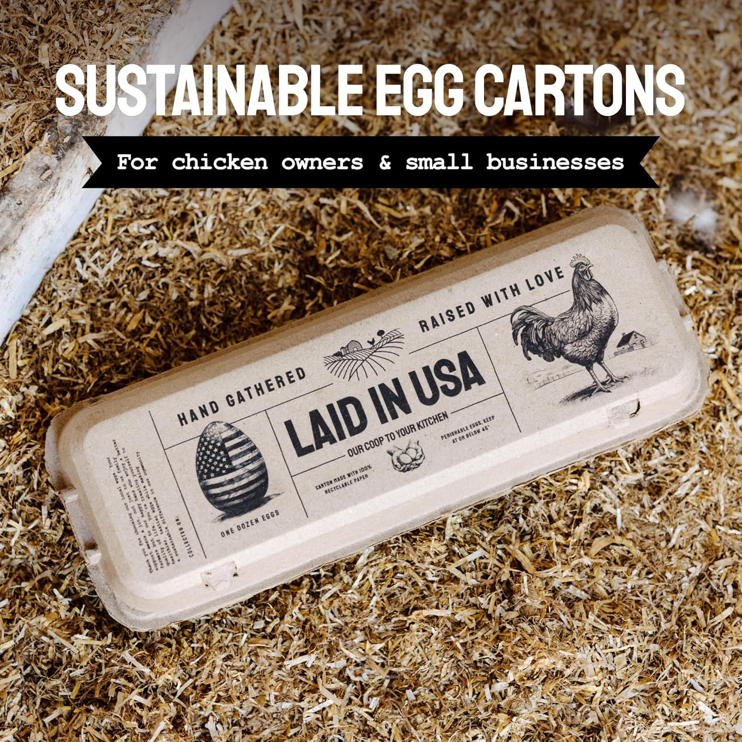 Hatortempt 10lb Dried Black Solider Fly Larvae and 24-Pack Egg Cartons Bundle - High-Calcium Treats for Quality Eggs and Reusable Bulk Cartons