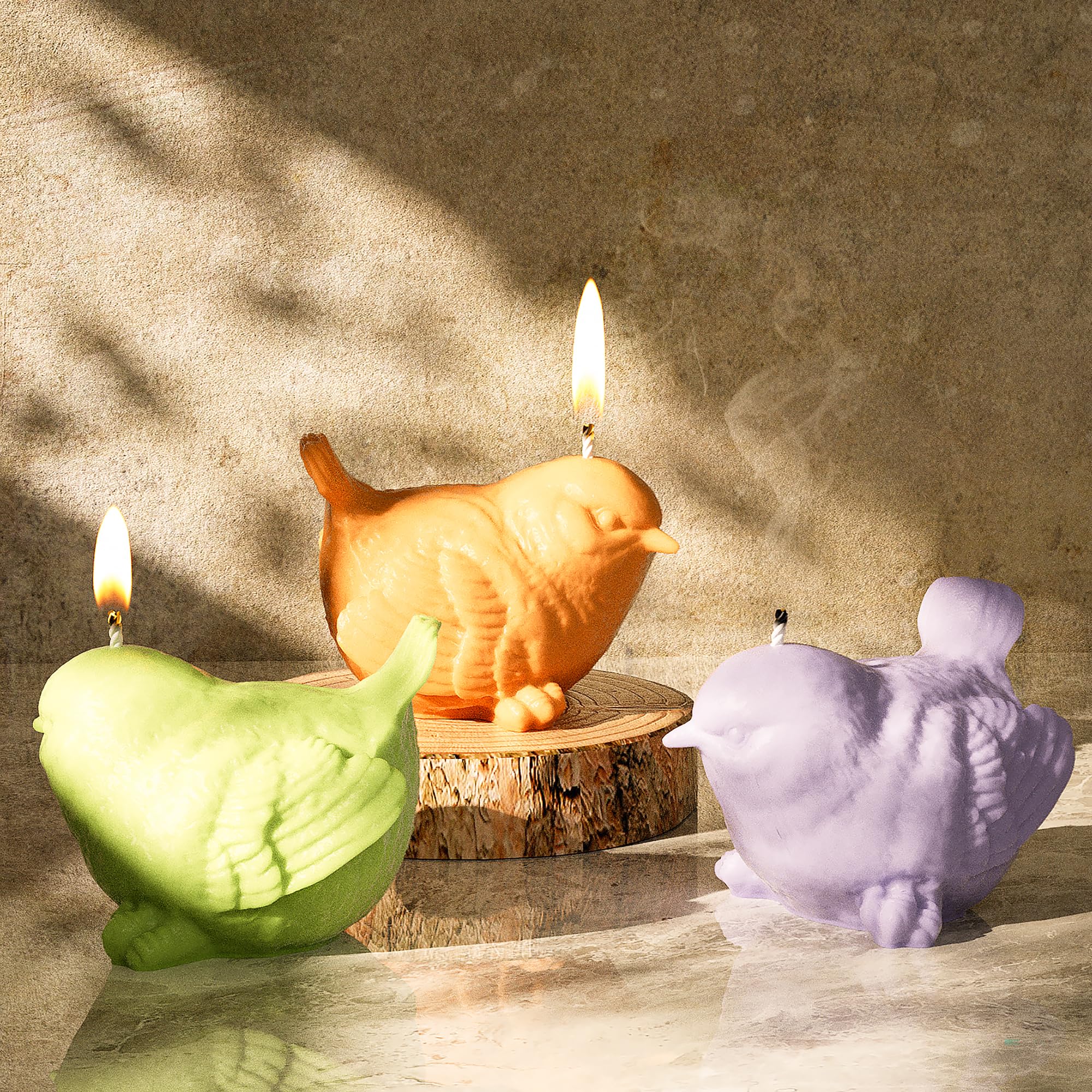 Ghost Skull Man Cylinder Candle & Resin Mold - Resin Casting Silicone Molds for Home Decor & Candle Making Wave Spiral Mold