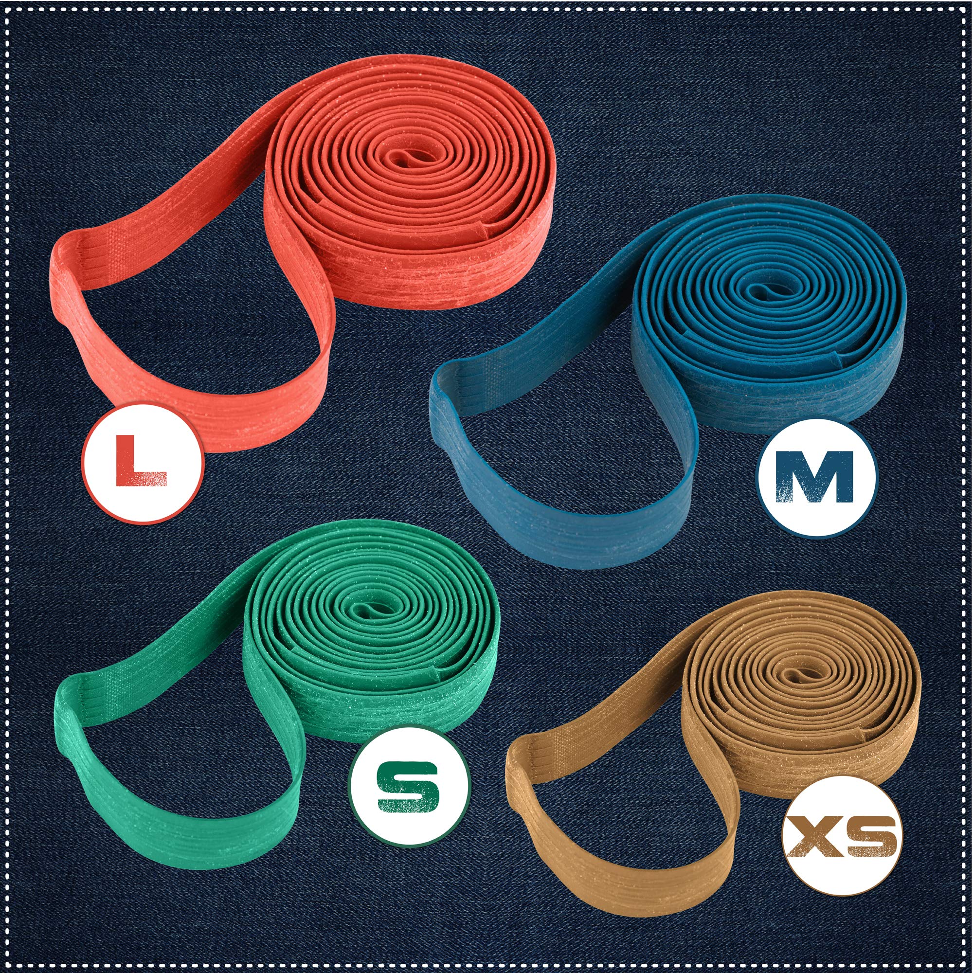 12 Pack Variety Extra Large Moving Rubber Bands for Furniture and Moving Blankets - Extra Strength Rubber Mover Bands - 42", 36" and 30" Length - Moving Supplies by Kitchentoolz