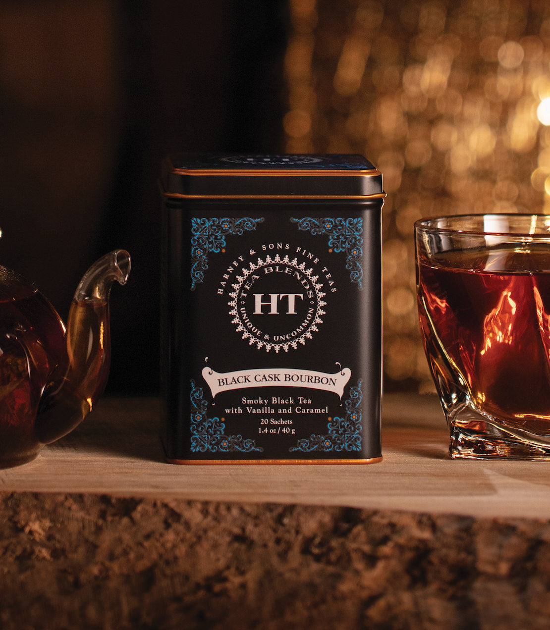 Black Cask Bourbon, HT Tin of 20 Sachets