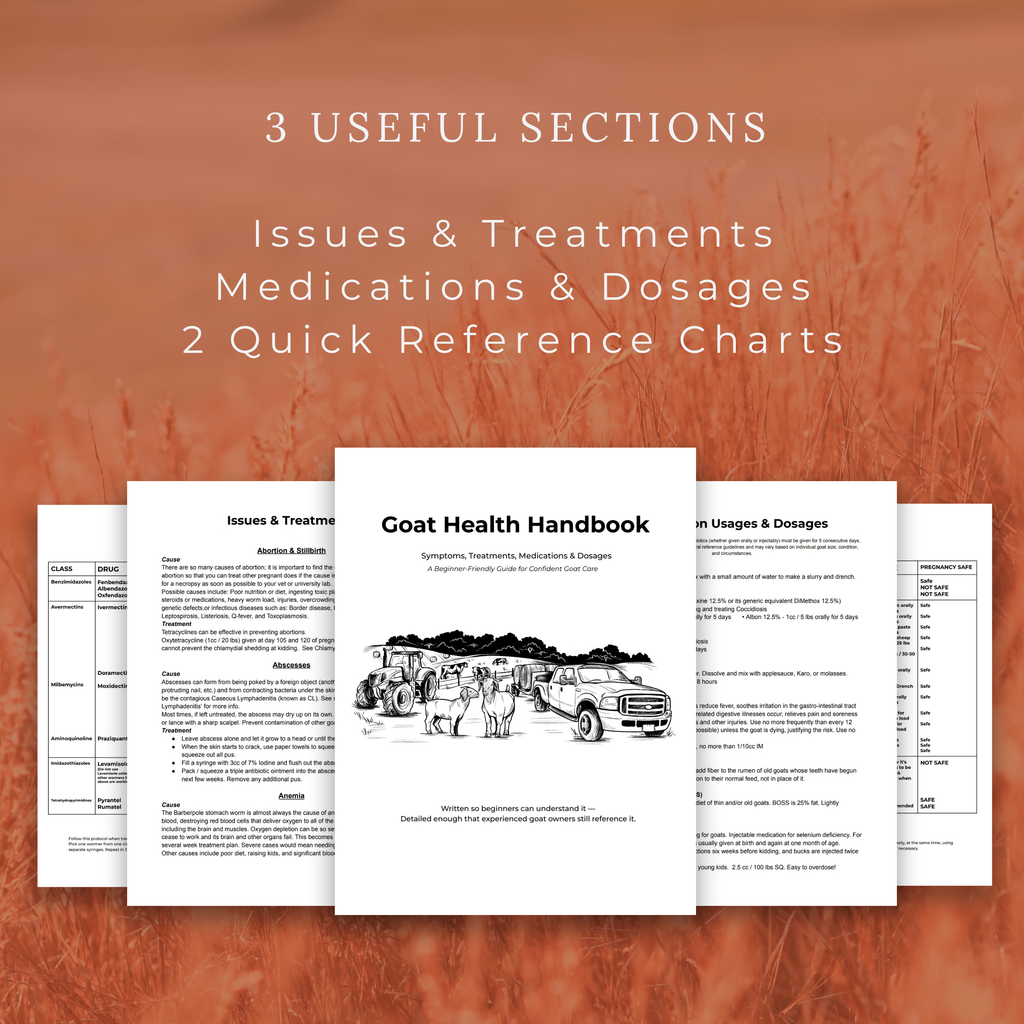 Goat Health Handbook (Digital + Print Options)