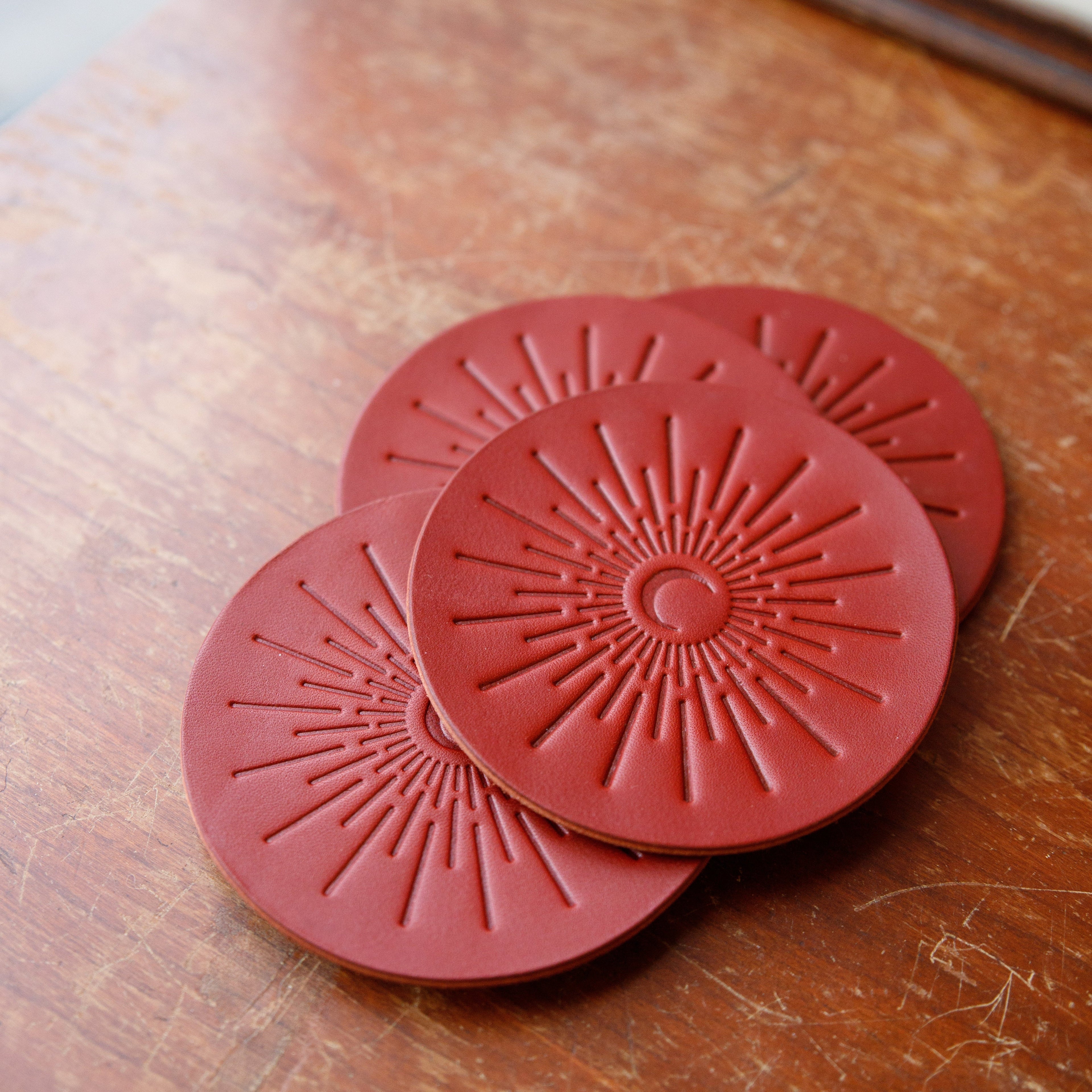 Leather Coasters - USA Made