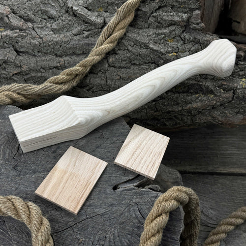 Ash Wood Axe Handle with Red Oak Wedges, 33 cm (12.99 inches)