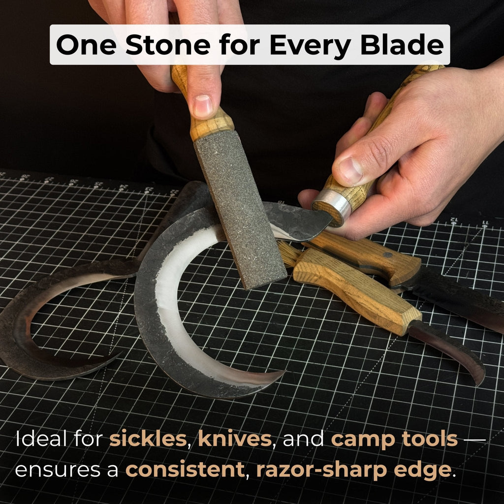 Diamond Grit Sharpening Stone for Scythes & Sickles