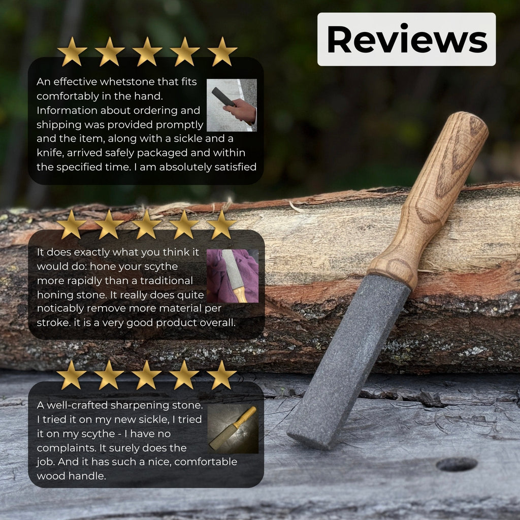 Diamond Grit Sharpening Stone for Scythes & Sickles