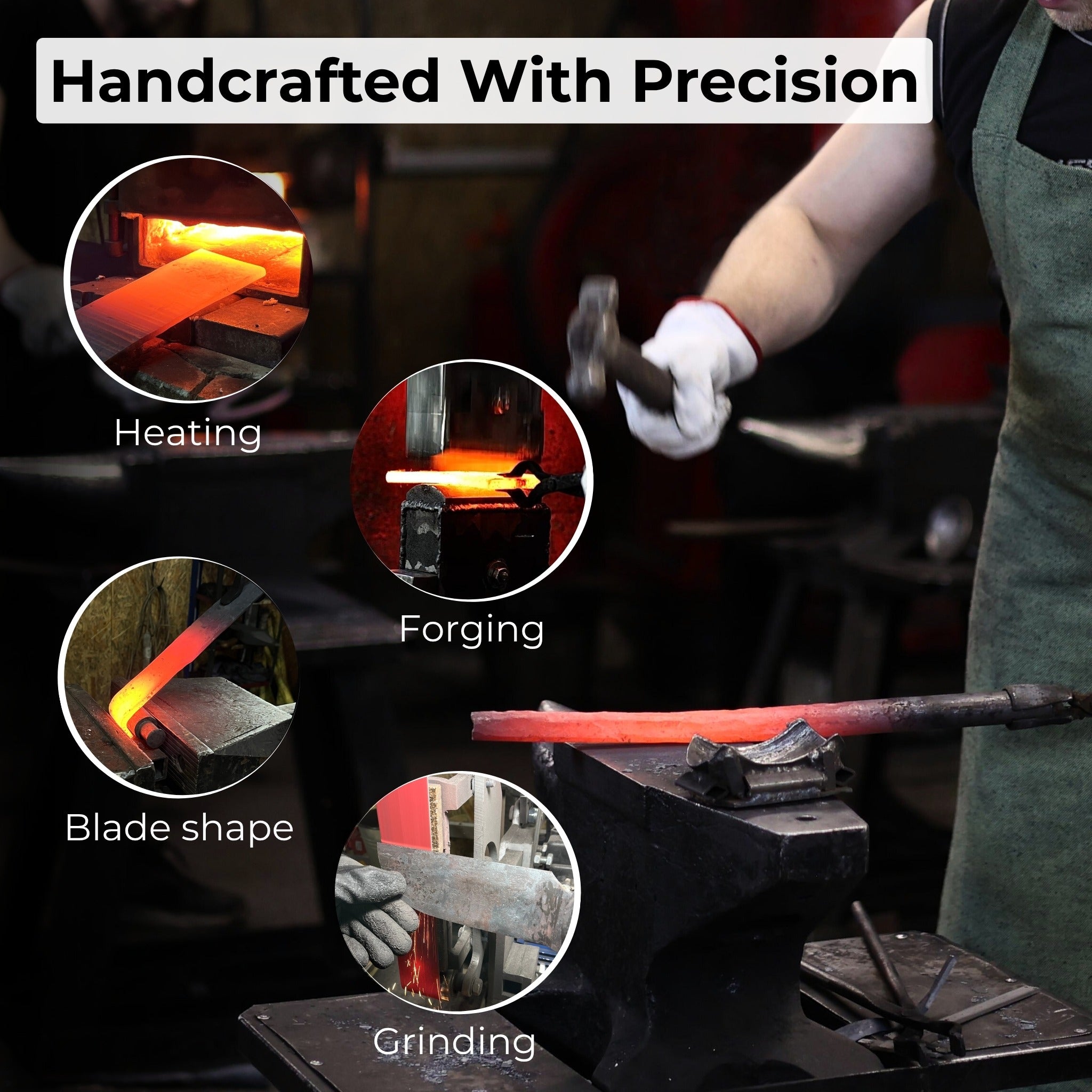 Hand-Forged Splitting Froe, Blade - 15.5 cm (6.1 inches)