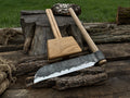 Splitting Froe with Wooden Mallet