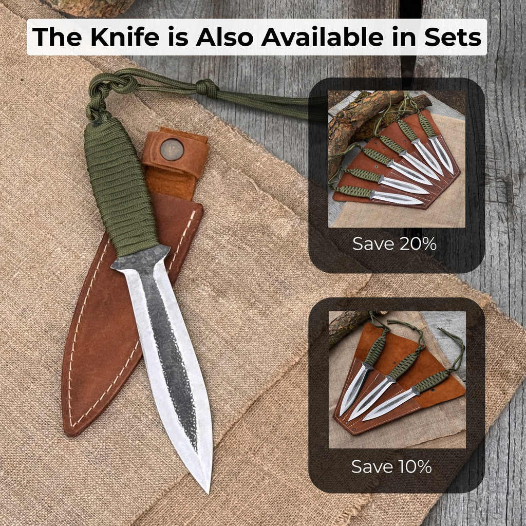 Hand-Forged Throwing Knife, 22 cm (8.6 inches)