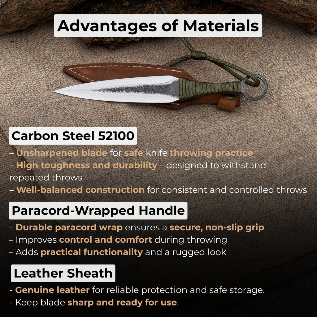 Hand-Forged Throwing Knife, 23 cm (9 inches)