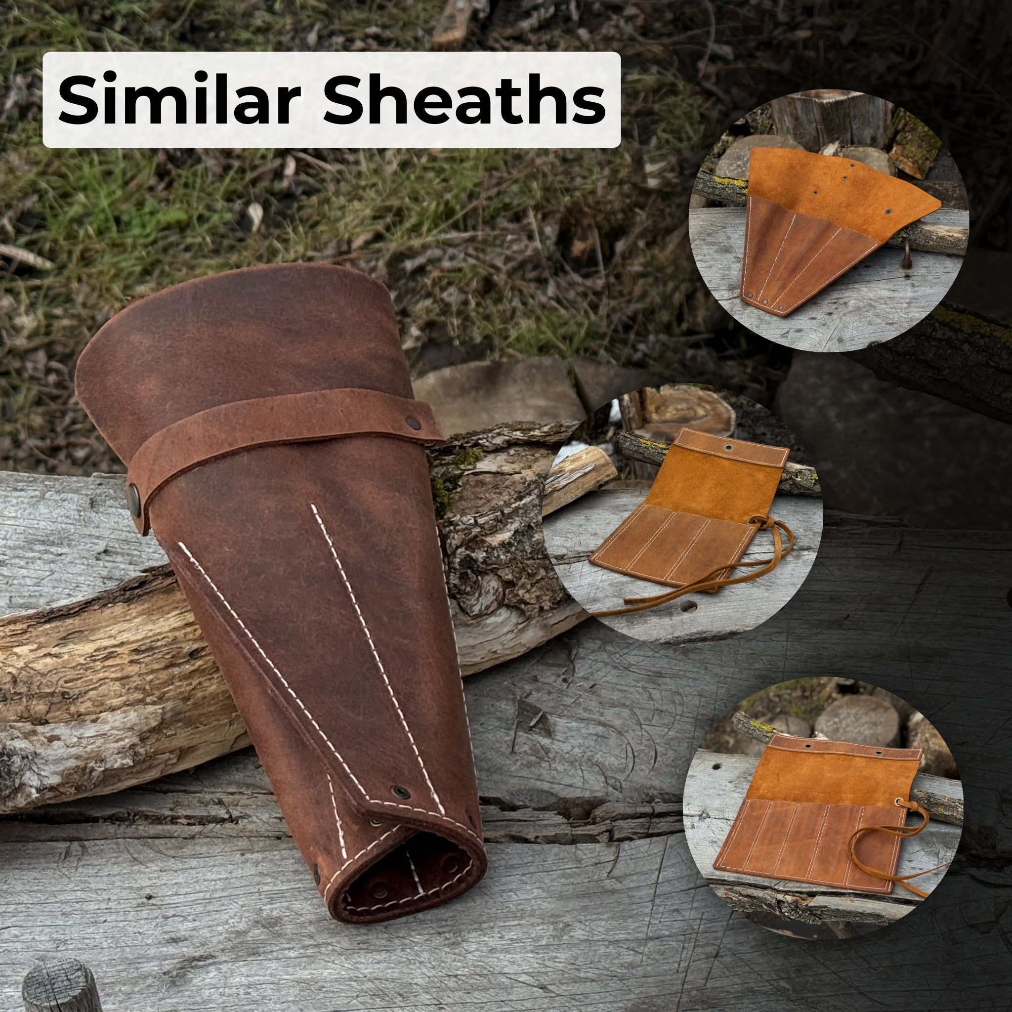 Leather Case for 6 Throwing Knives