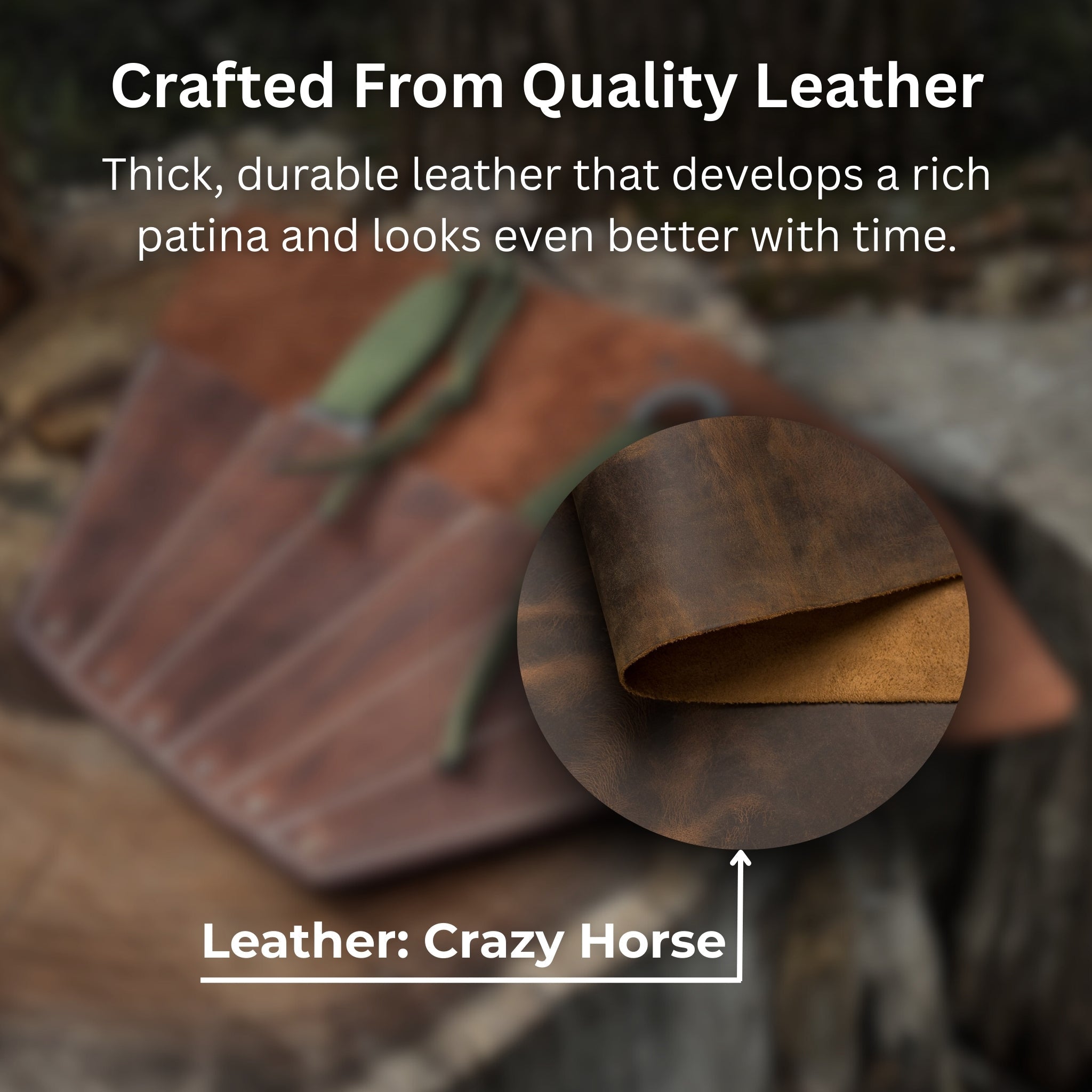 Leather Case for 6 Throwing Knives
