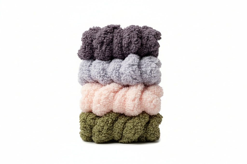 Fluffy Scrunchy by Leather and Linen