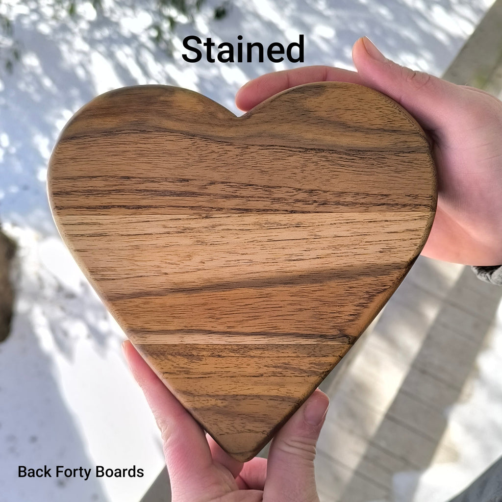 Handmade Heart Cutting Board - Custom Order