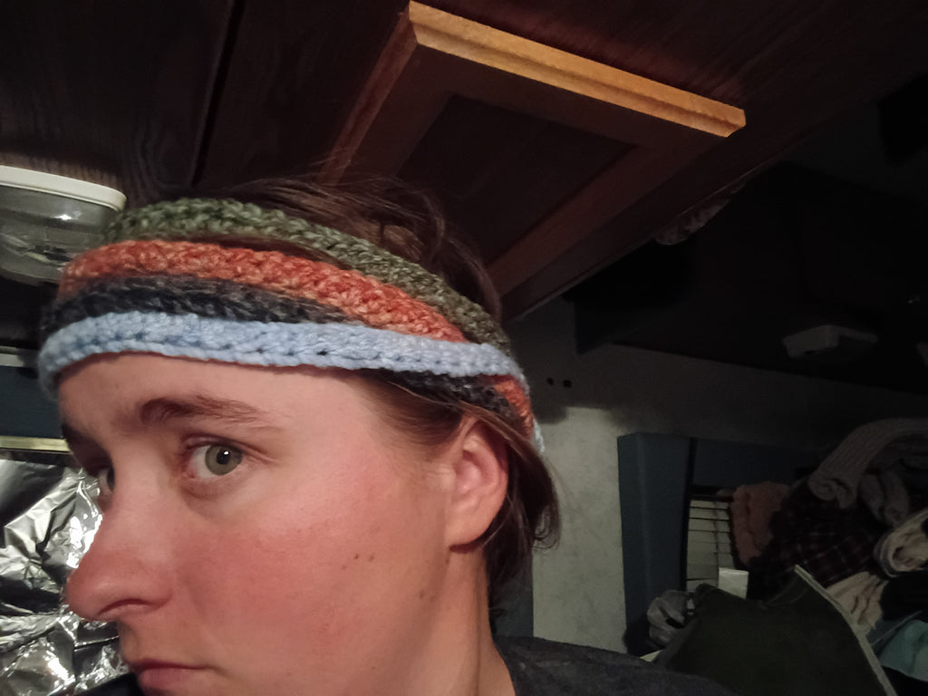 Crocheted Headband - 2 strands