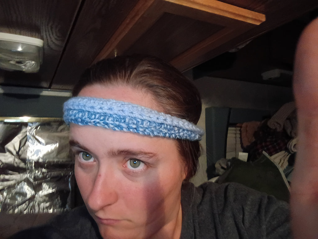 Crocheted Headband - 2 strands