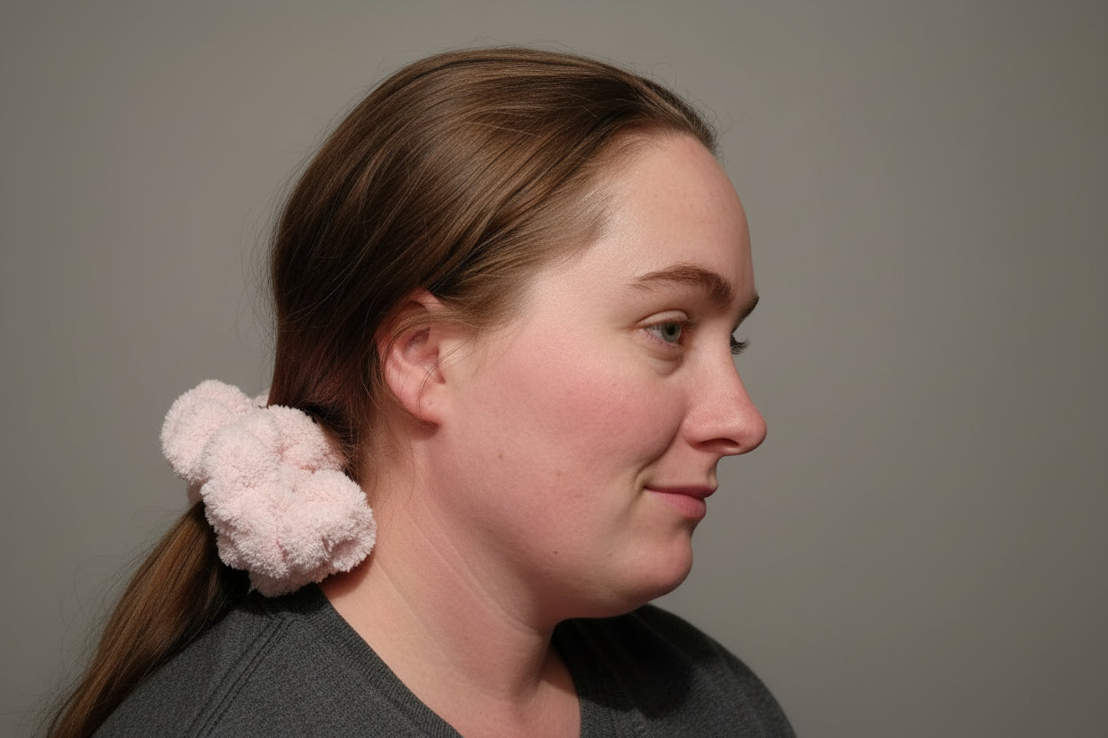 Fluffy Scrunchy by Leather and Linen