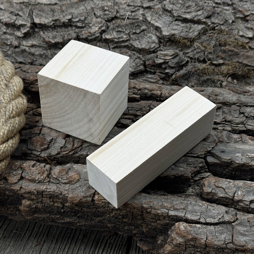 Set of 16 Linden Wood Carving Blanks