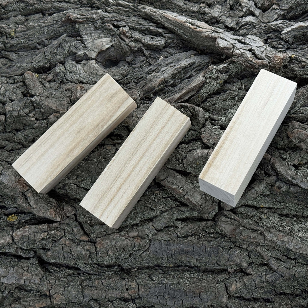 Set of 6 Medium Rectangular Linden Wood Carving Blanks