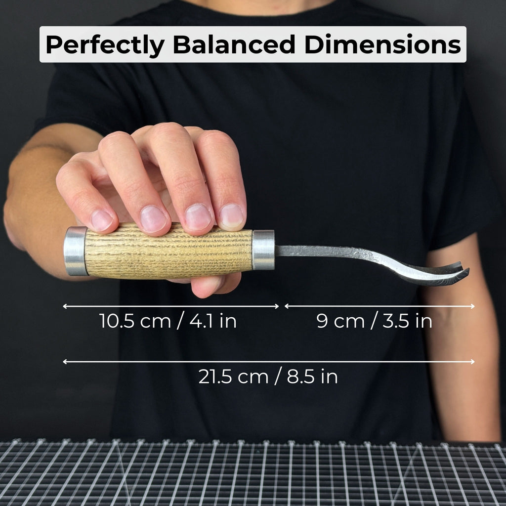 Spoon Bent Gouge, 20 - 45 mm (0.8 - 1.8 inches)